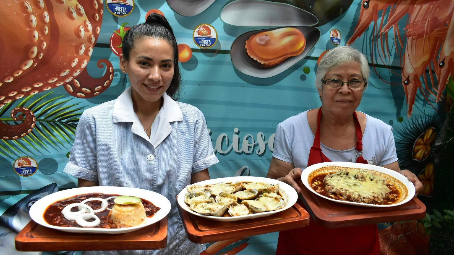 La sazón que doña Mirna Navarro Gutiérrez pone a los famosos “ostiones a la diabla” sorprenden hasta para aquellos que no son fanáticos de los mariscos 